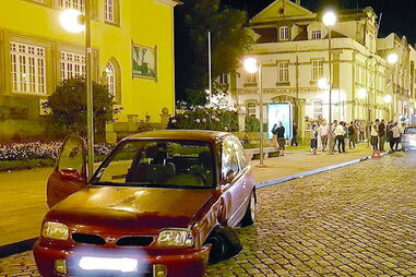 Despistou-se no centro da cidade