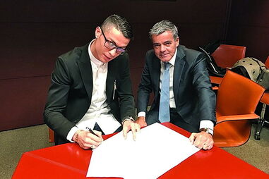 Cristiano Ronaldo e o seu advogado Carlos Osório de Castro