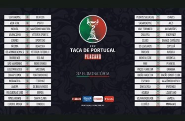 Taça de Portugal. Confira o quadro completo de jogos da terceira  eliminatória - Vídeo Dailymotion