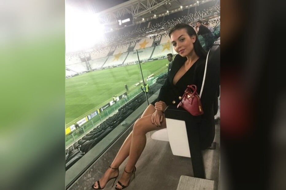 Georgina Rodríguel no estádio da Juventus
