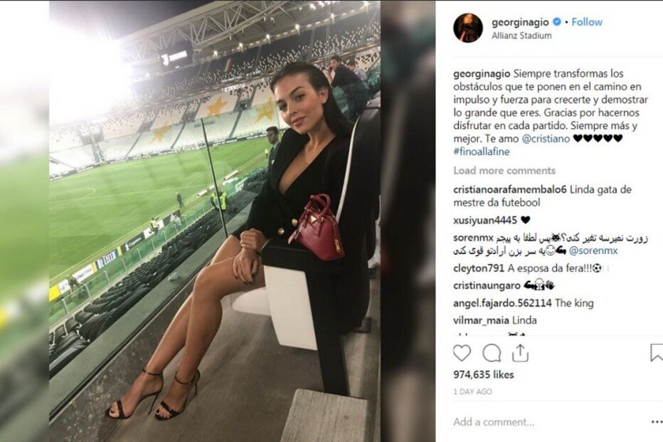 Georgina Rodríguel faz declaração de amor a Ronaldo