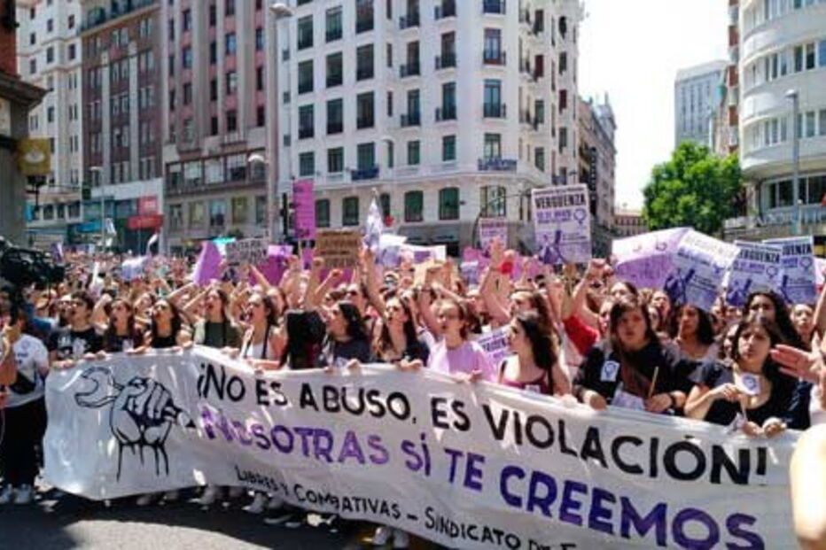 Sindicato dos estudantes de Espanha em protesto