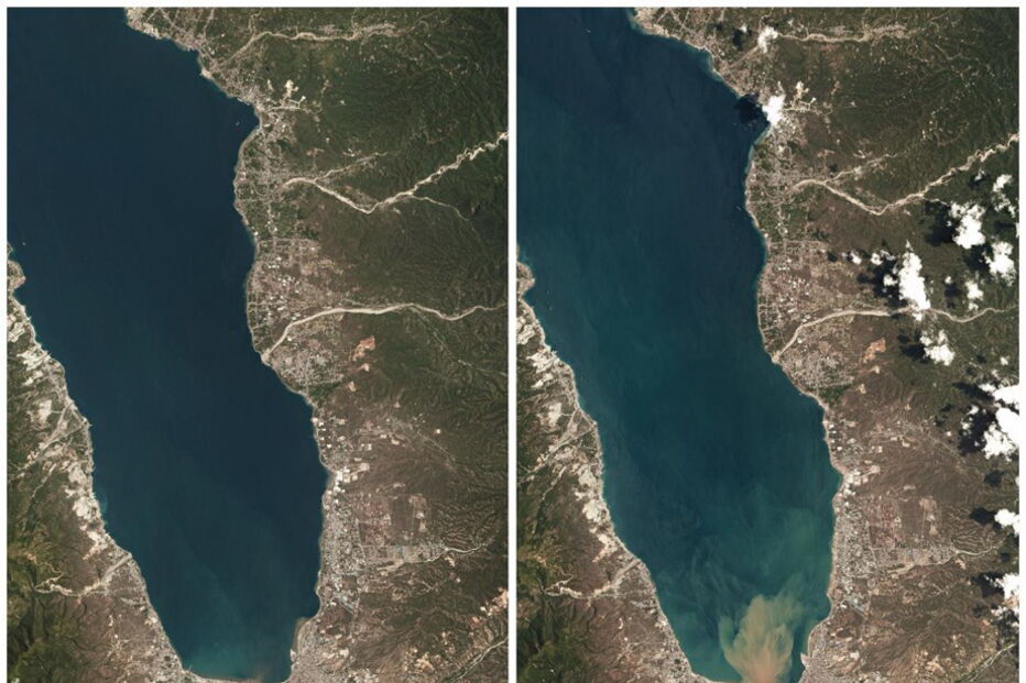 Imagens mostram o antes e o depois da tragédia 