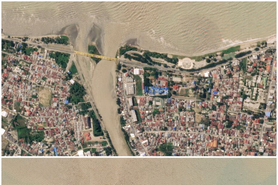 Imagens mostram o antes e o depois da tragédia 