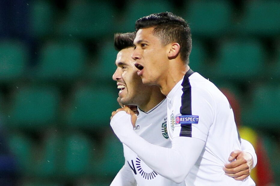 Jogo entre Vorskla Poltava e Sporting	