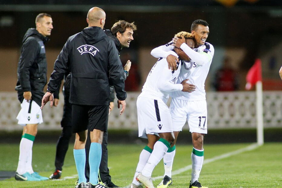 Jogo entre Vorskla Poltava e Sporting	