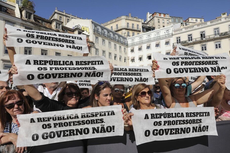 Protestos dos professores
