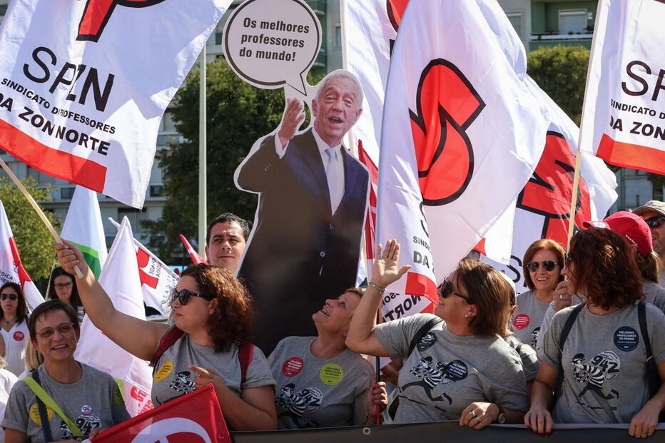Protestos dos professores