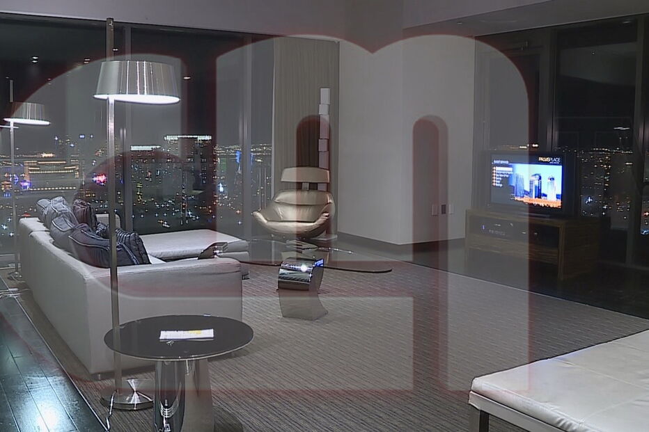 A suíte onde Ronaldo esteve com Kathryn Mayorga, em Las Vegas