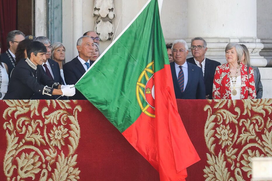 Marcelo e Costa nas comemorações do 5 de outubro