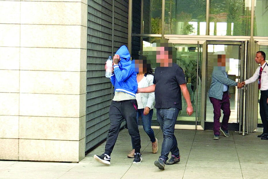 Cristiano Ferreira à saída do julgamento por tentativa de homicídio dos pais, em Braga