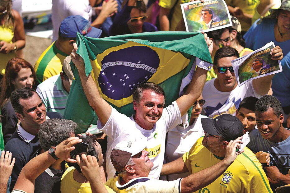 Jair Bolsonaro, candidato às eleições presidenciais do Brasil