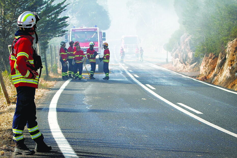 Fogo em Sintra e Cascais atingiu grandes dimensões