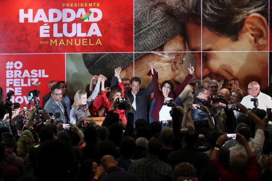 Apoiantes de Fernando Haddad