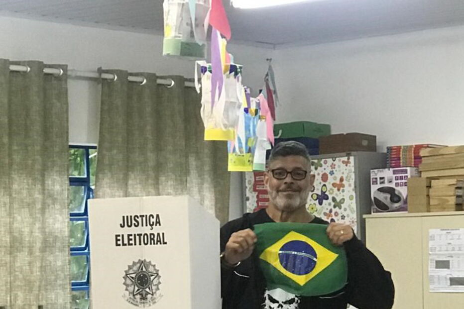 Alexandre Frota no ato de voto