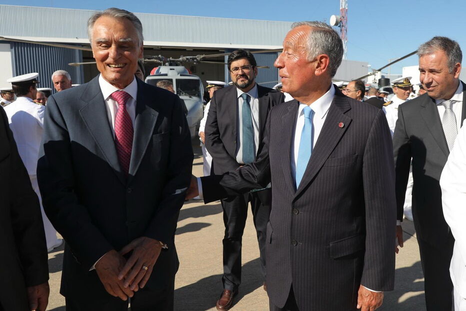 Cavaco Silva com Marcelo Rebelo de Sousa