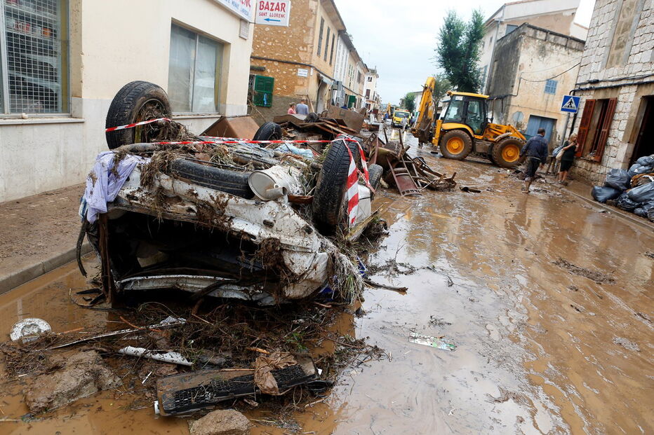 Tempestade em Maiorca, Espanha