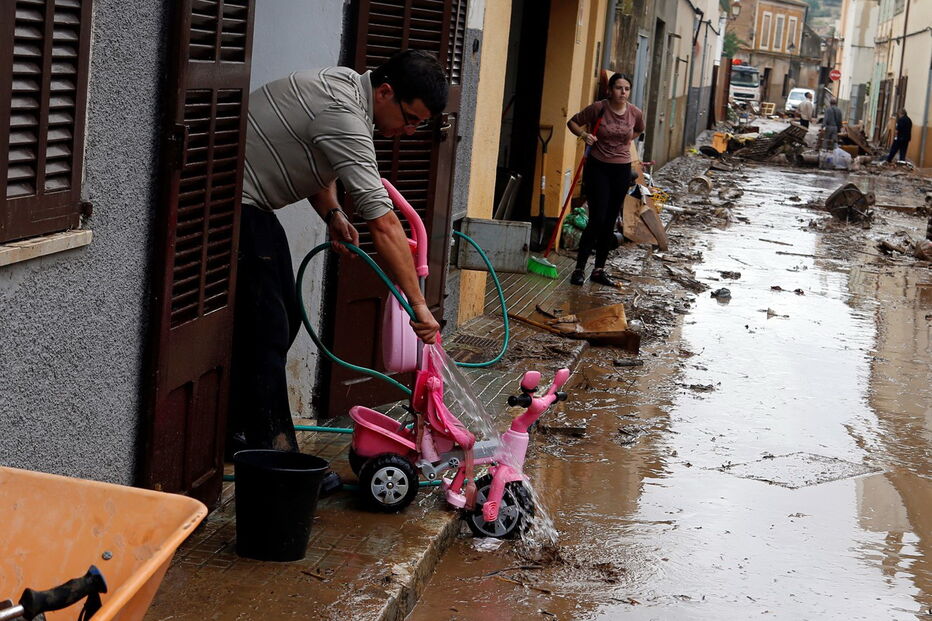 Tempestade em Maiorca, Espanha