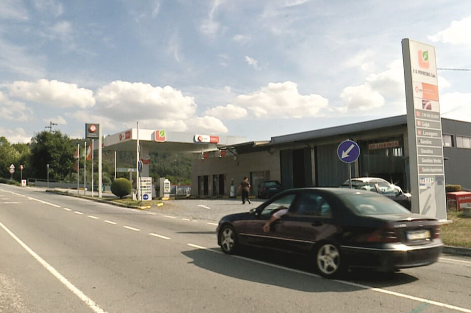 Gasolineira em Frades, na Póvoa de Lanhoso, foi um dos alvos do grupo que causou prejuízos e destruição no Minho