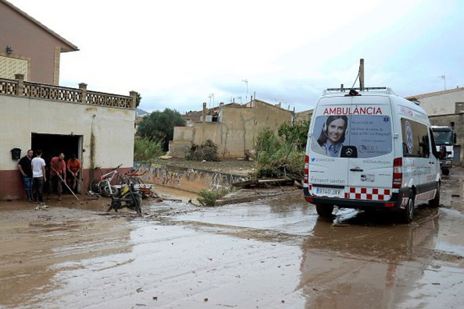 Tempestade em Maiorca, Espanha