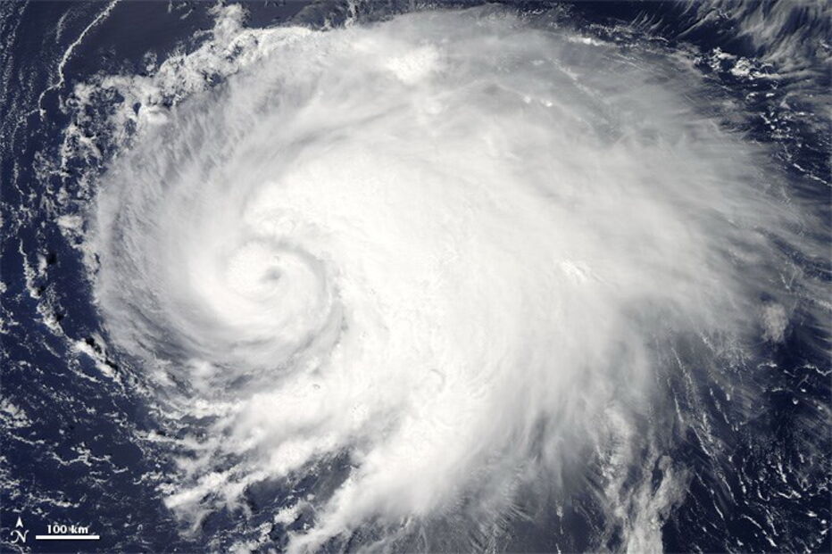 Furacão visto do Espaço