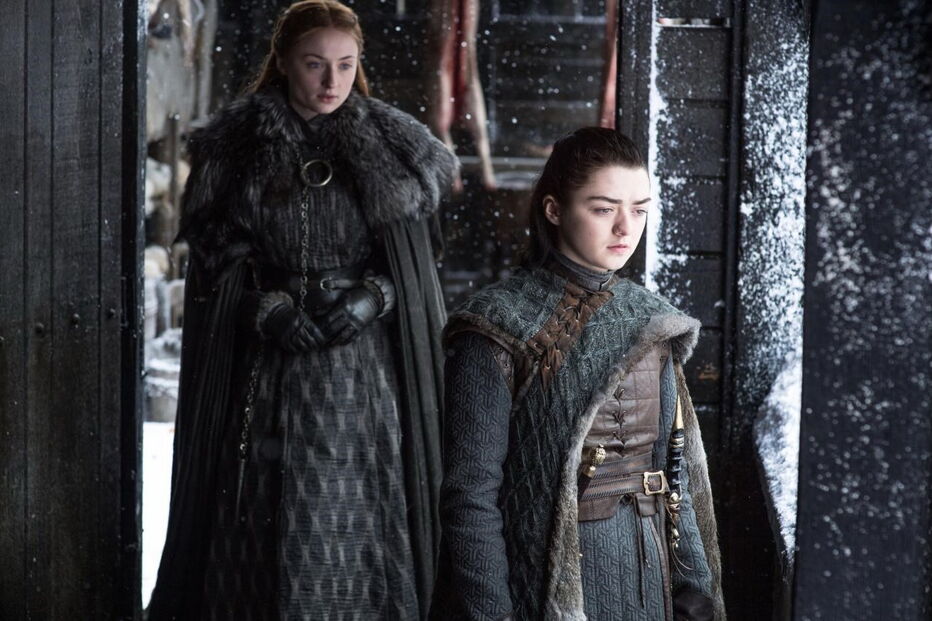 Sansa e Arya Stark, personagens da 'Guerra dos Tronos'