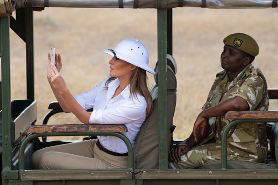 Melania Trump em viagem no Quénia