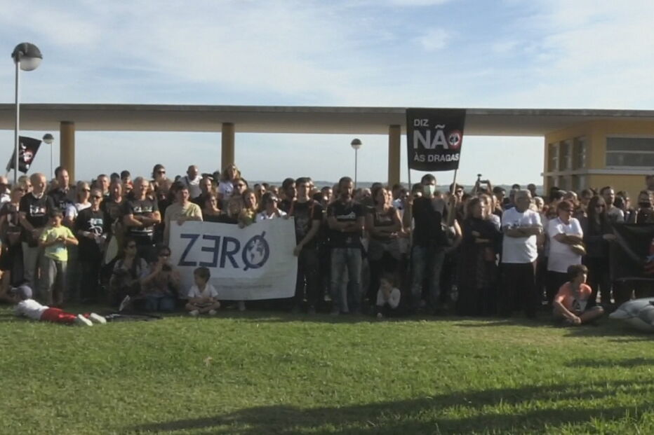 Protesto contra dragagens em Setúbal