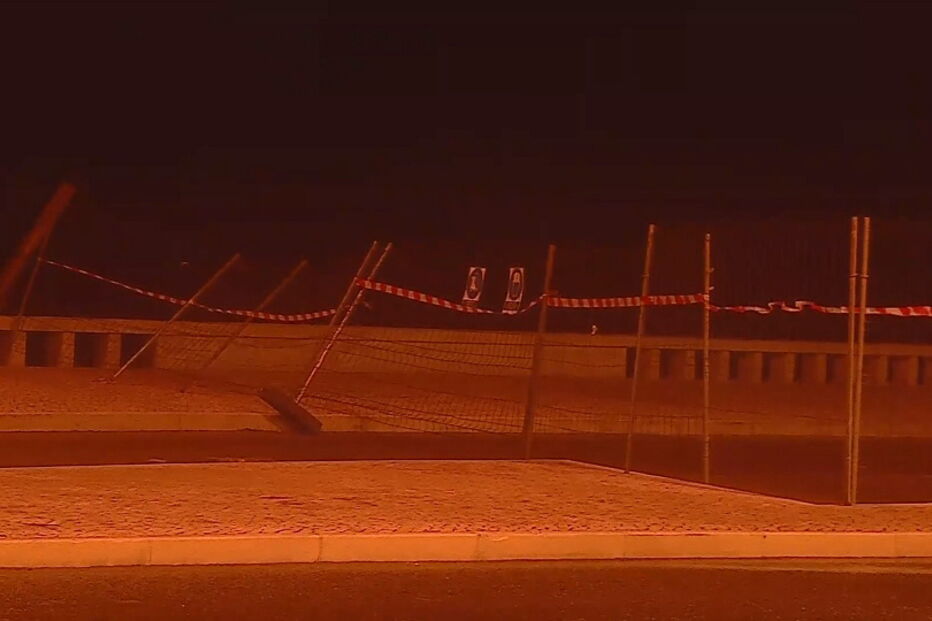 Graves estragos na Figueira da Foz na passagem do Furacão Leslie