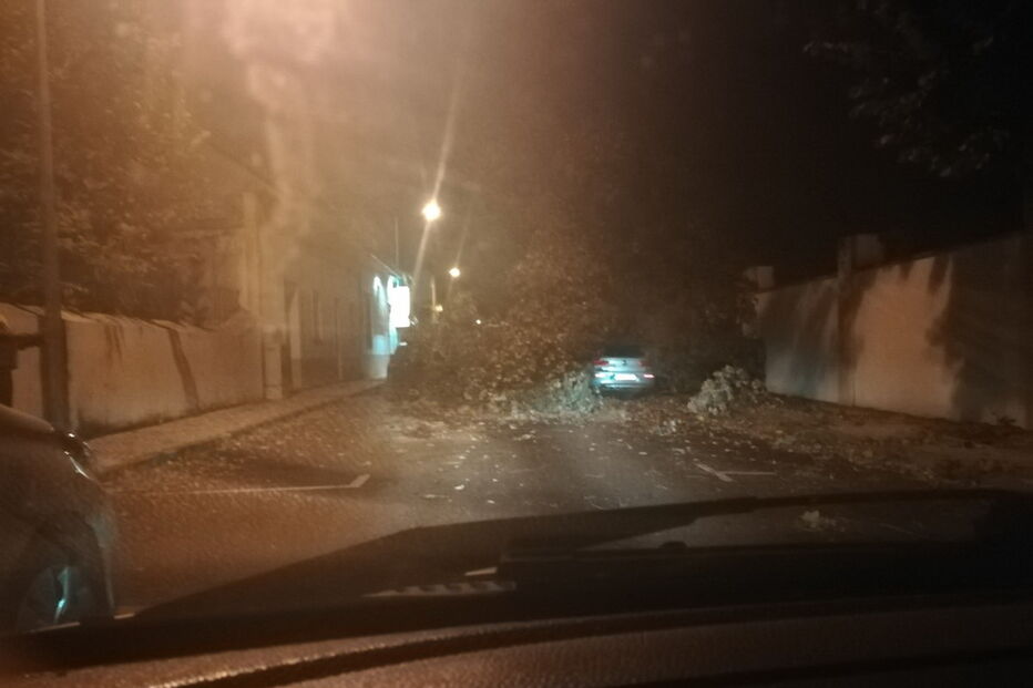 Força do furacão Leslie em Coimbra