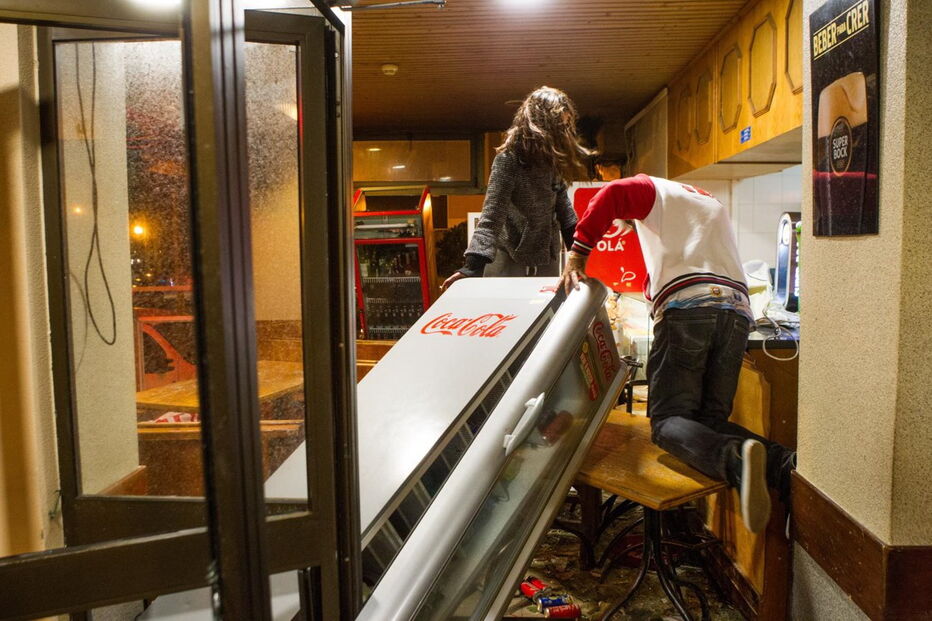 Café destruído na Figueira da Foz