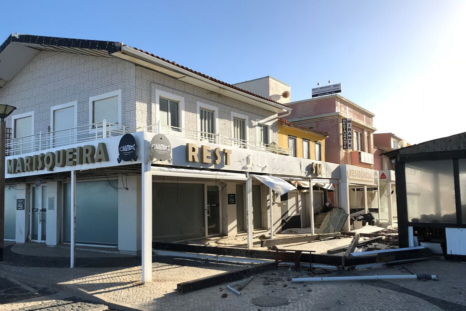 Furacão Leslie em Vieira de Leiria