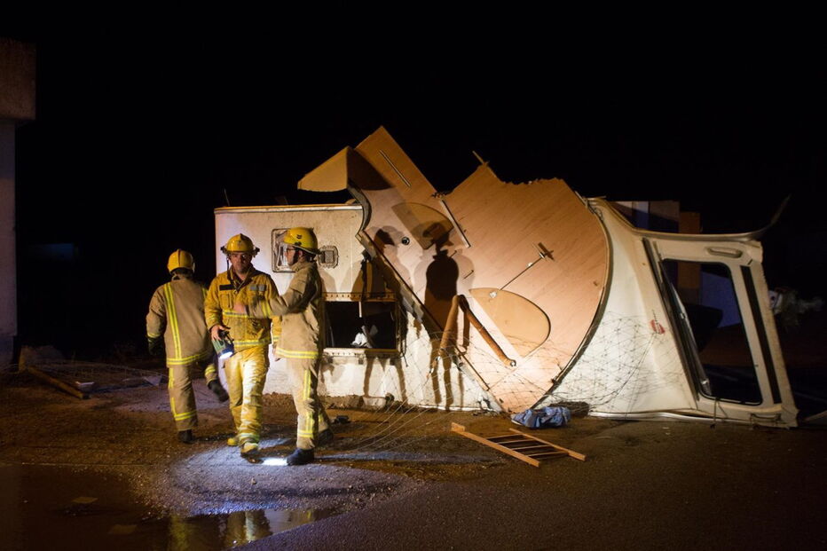Feridos e rulotes destruídas em parque de campismo da Figueira da Foz