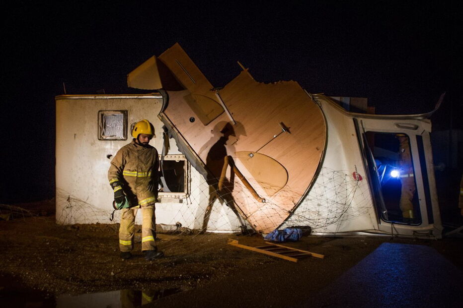 Feridos e rulotes destruídas em parque de campismo da Figueira da Foz