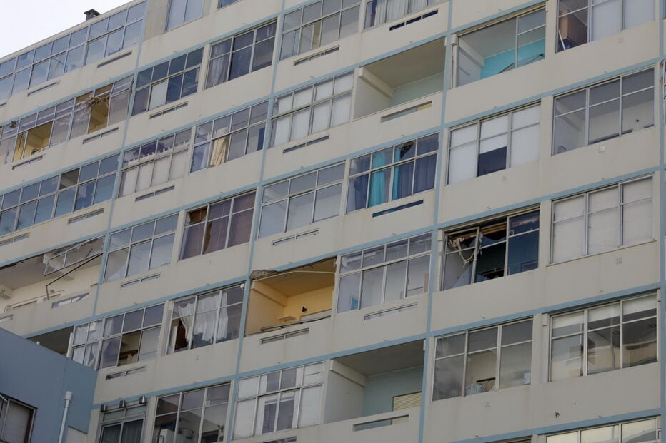 Figueira da Foz arrasada à passagem do furacão Leslie