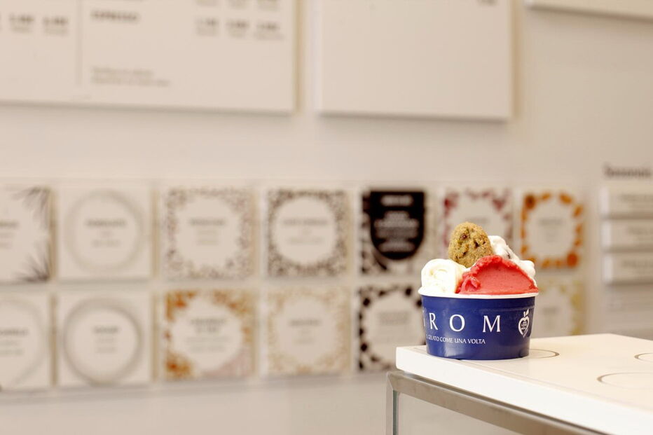 Combinar sabores na gelataria Grom