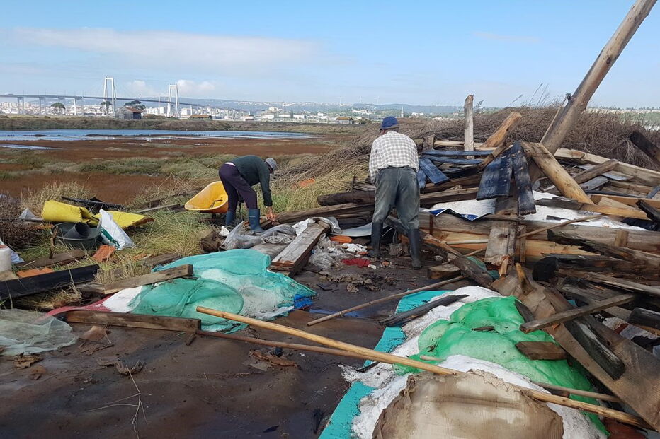 Estragos causados pela tempestade Leslie na Figueira da Foz