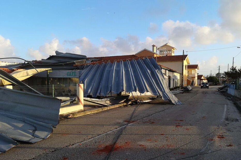 Estragos causados pela tempestade Leslie em Pombal