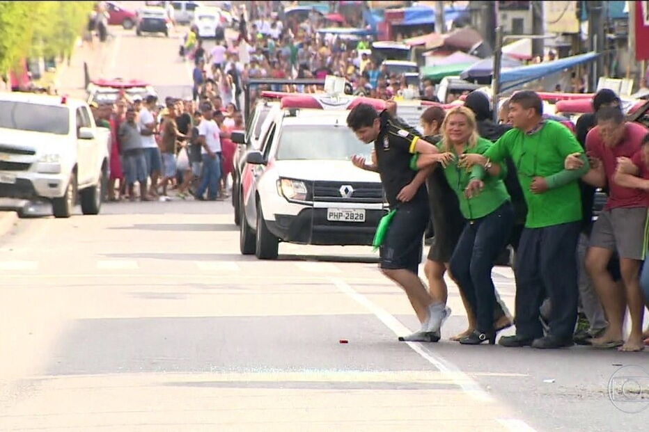 Assalto a loja de lotaria com reféns em Manaus, no Brasil