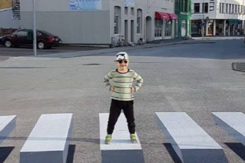 Passadeira 3D na Maia