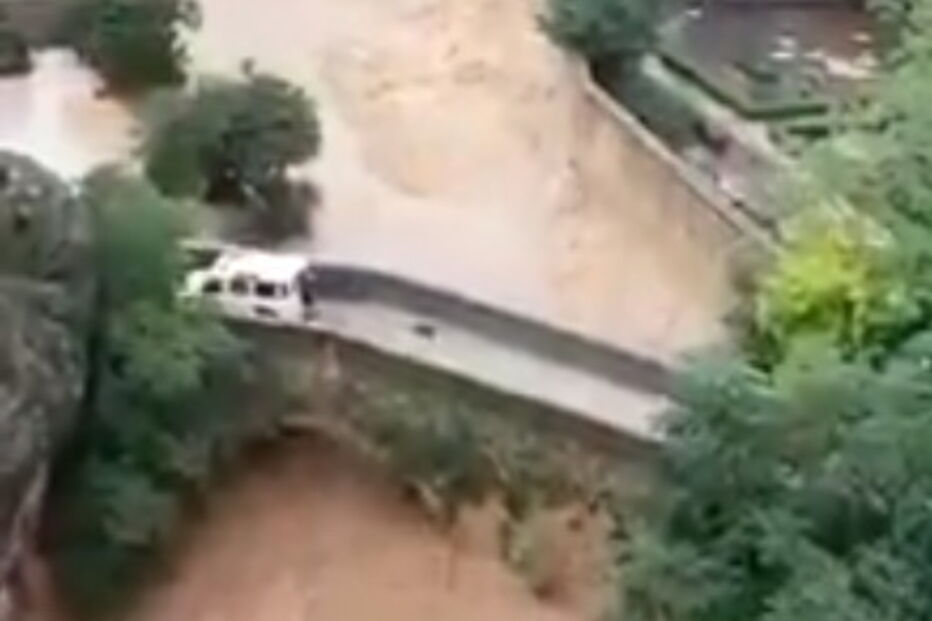 Enxurrada na região de Málaga, em Espanha