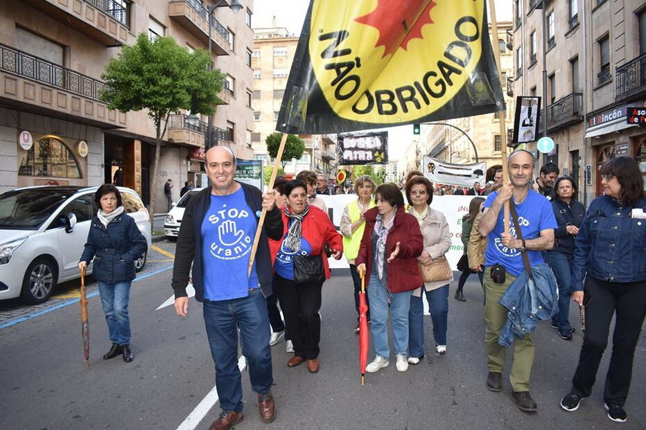 Manifestação para o encerramento da mina de urânio