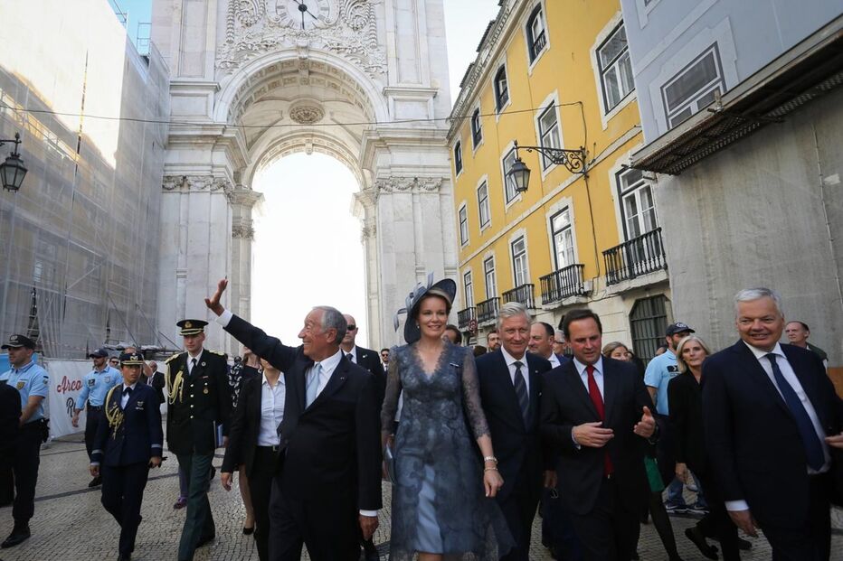 Marcelo recebe reis da Bélgica  