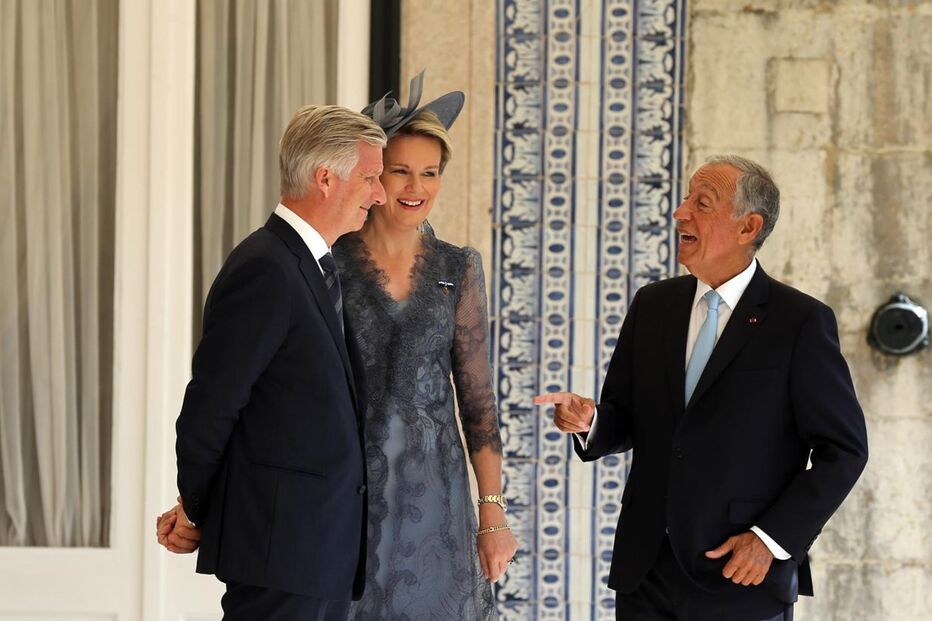 Marcelo recebe reis da Bélgica  