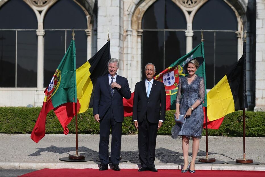 Marcelo recebe reis da Bélgica  