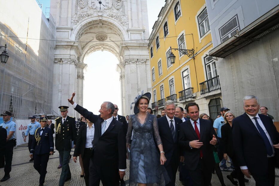 Marcelo recebe reis da Bélgica  