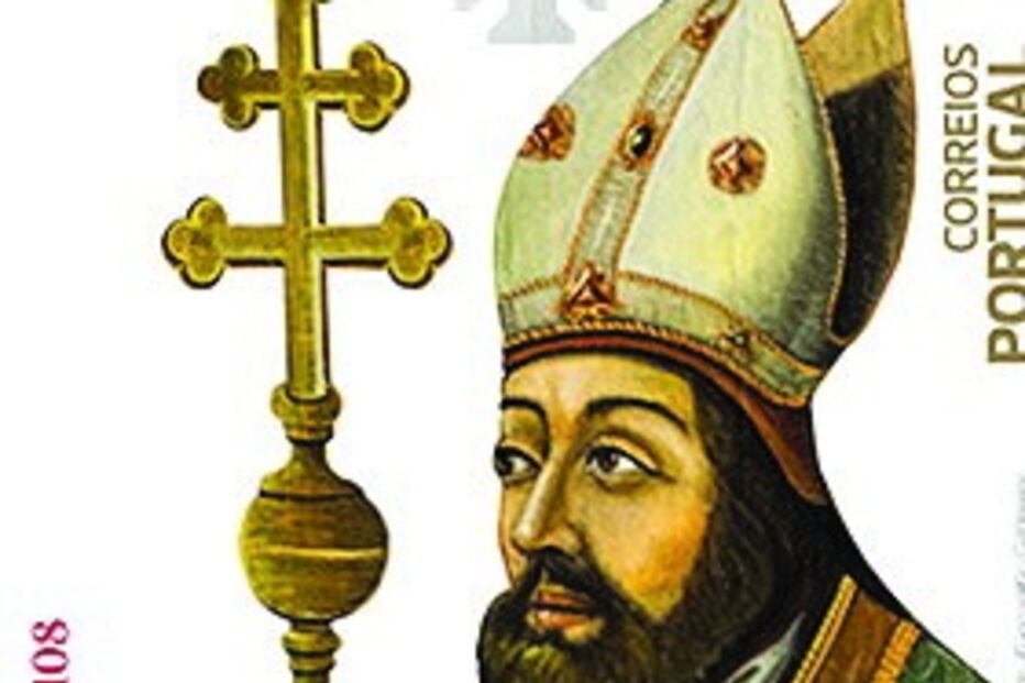 Selos dos arcebispos de Braga possuem  valor facial de 53 cêntimos. Existem 125 mil exemplares