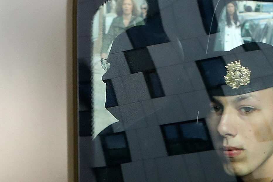 O ex diretor da Policia Judiciária Militar, coronel Luís Vieira, à chegada do DCIAP