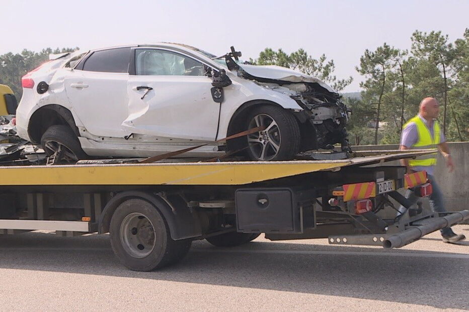 Leiria, IC8, acidente