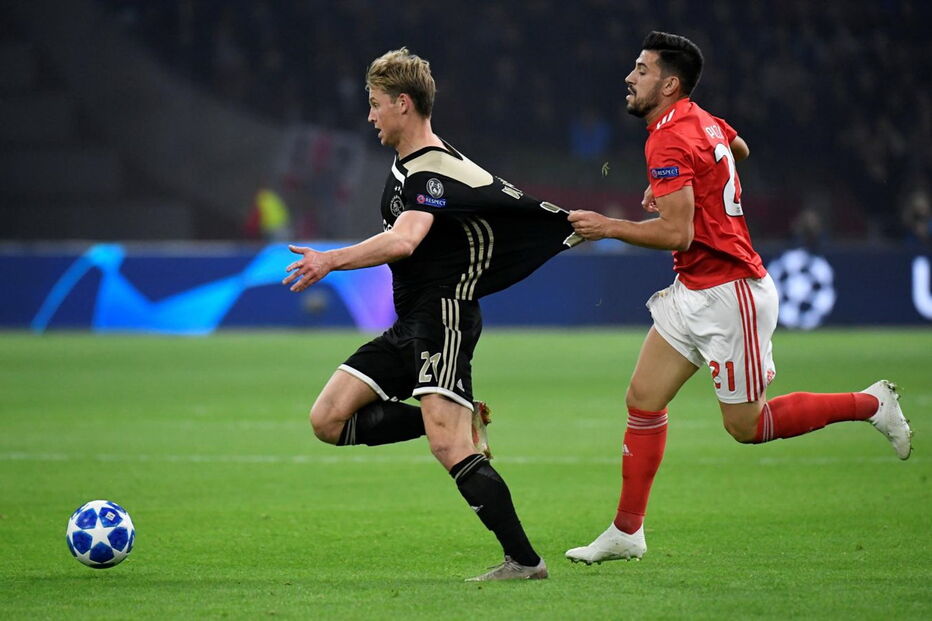 Jogo entre Benfica e Ajax para a Liga dos Campeões